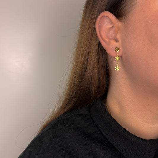 Daisy Drop Oorbellen