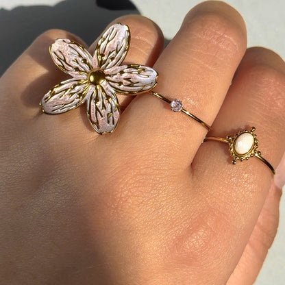 Textured Bloom Ring