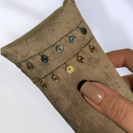 Heart Coin Armband