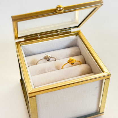 Engraved Clover Ring