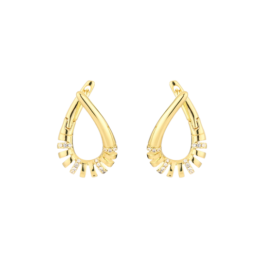 Aurora Crystal Hoops