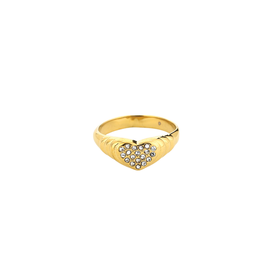 Sparkling Heart Ring