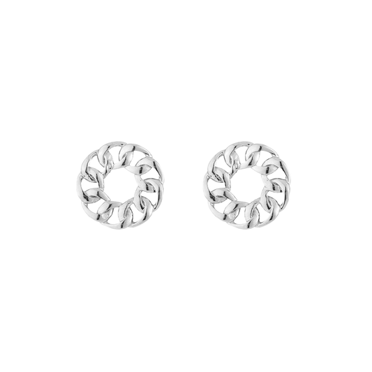 Chain Circle Studs