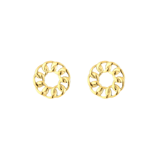 Chain Circle Studs