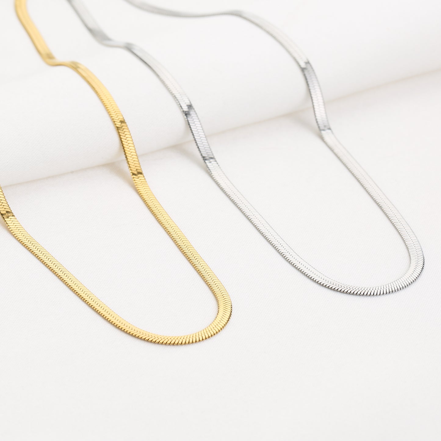 Flat Snake Ketting 50 cm