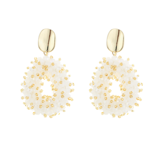 Oval Cluster Statement Oorbellen