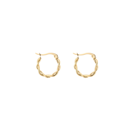 Braided Mini Hoops Oorbellen