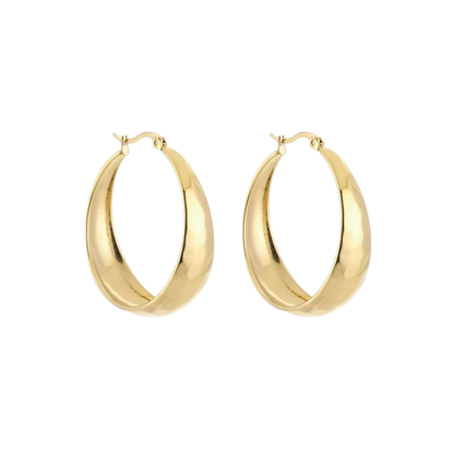 Bold Oval Hoops