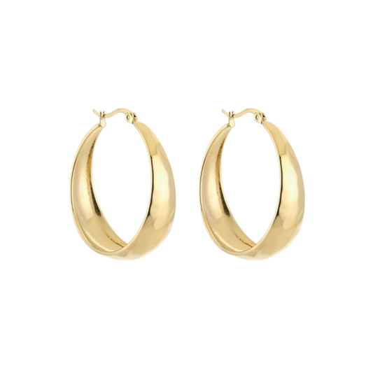 Bold Oval Hoops
