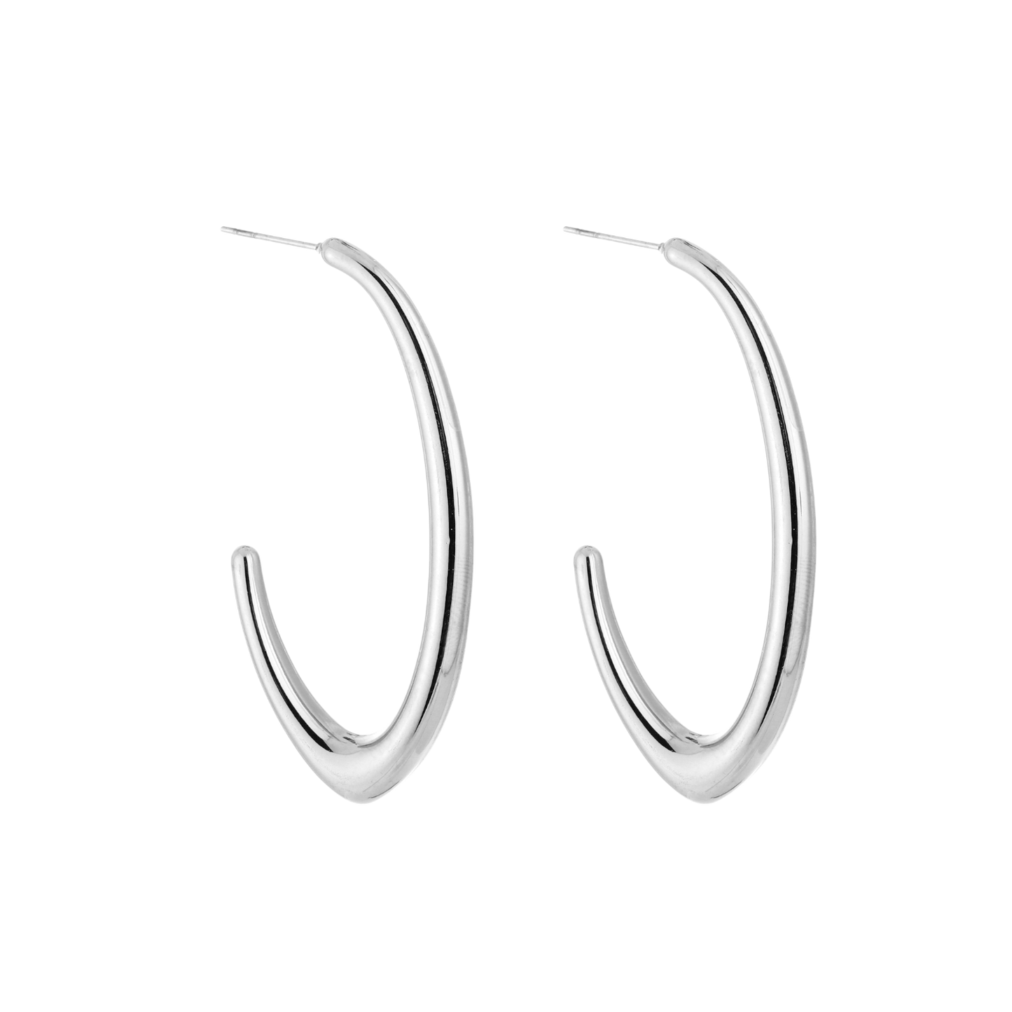 Modern Curve Hoops Oorbellen