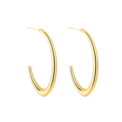 Modern Curve Hoops Oorbellen