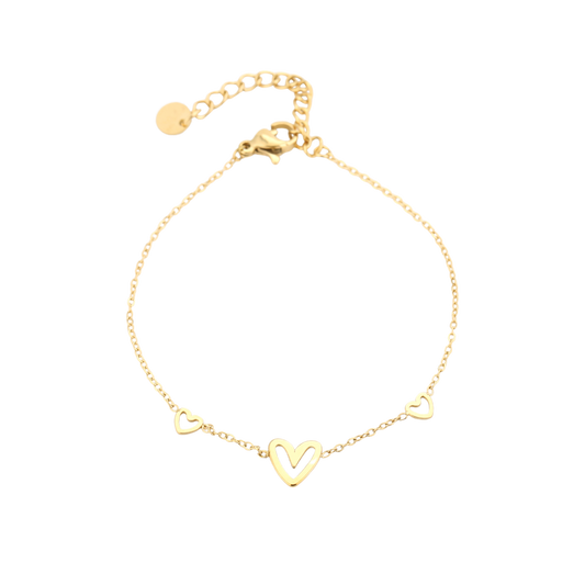 Gouden en zilveren armbanden set – Always Together – Forever Connected
