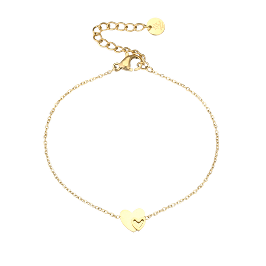 Heart to Heart - 2 Gouden Armbanden
