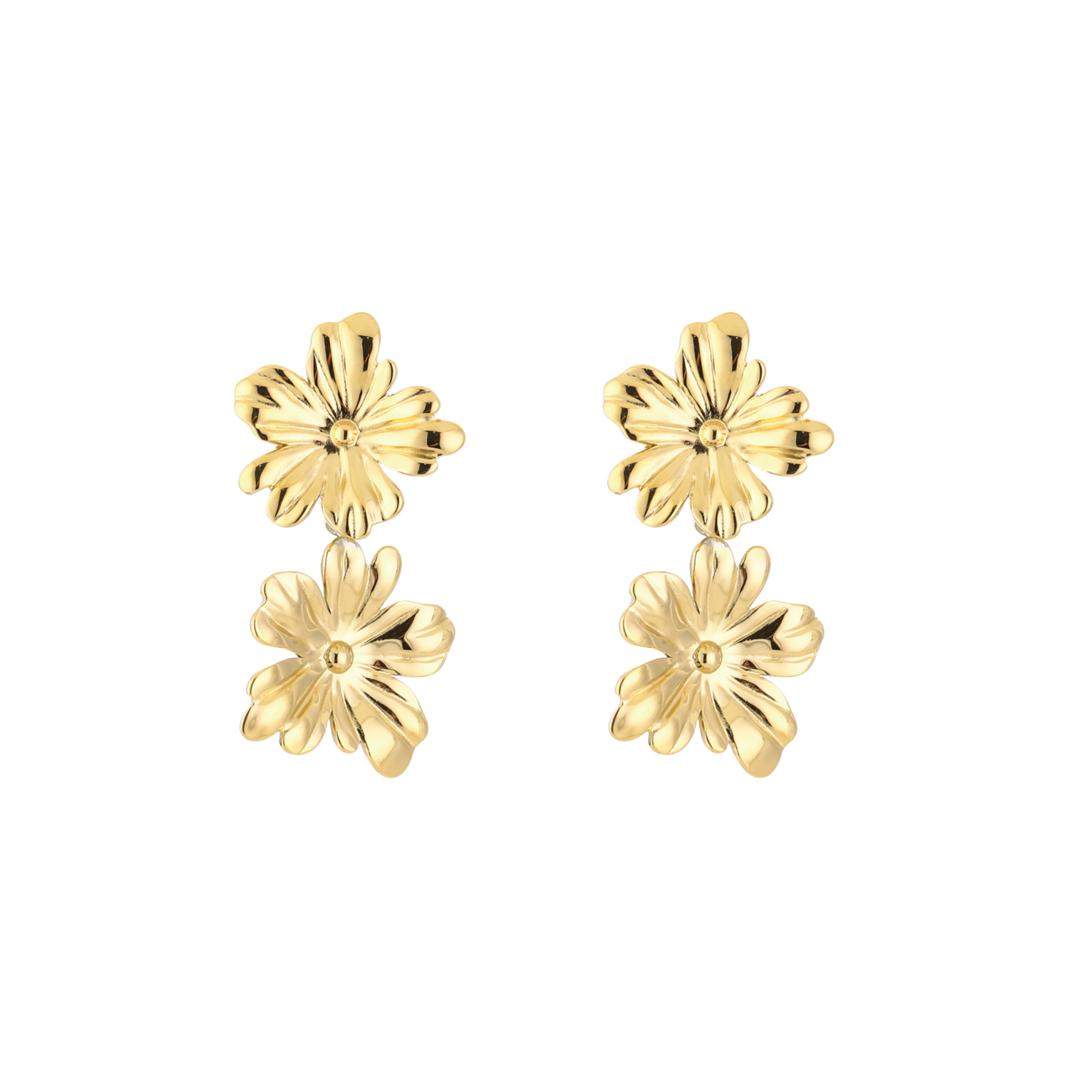 Gelaagde bloemoorbellen van stainless steel