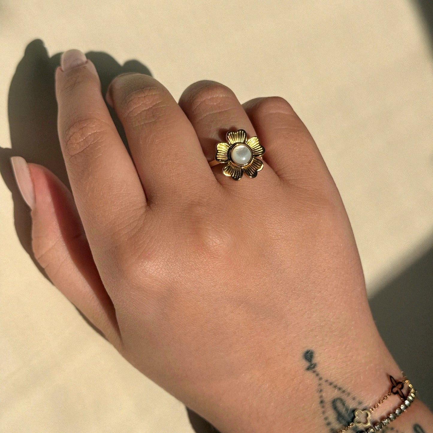 Pearl Bloom Statement Ring