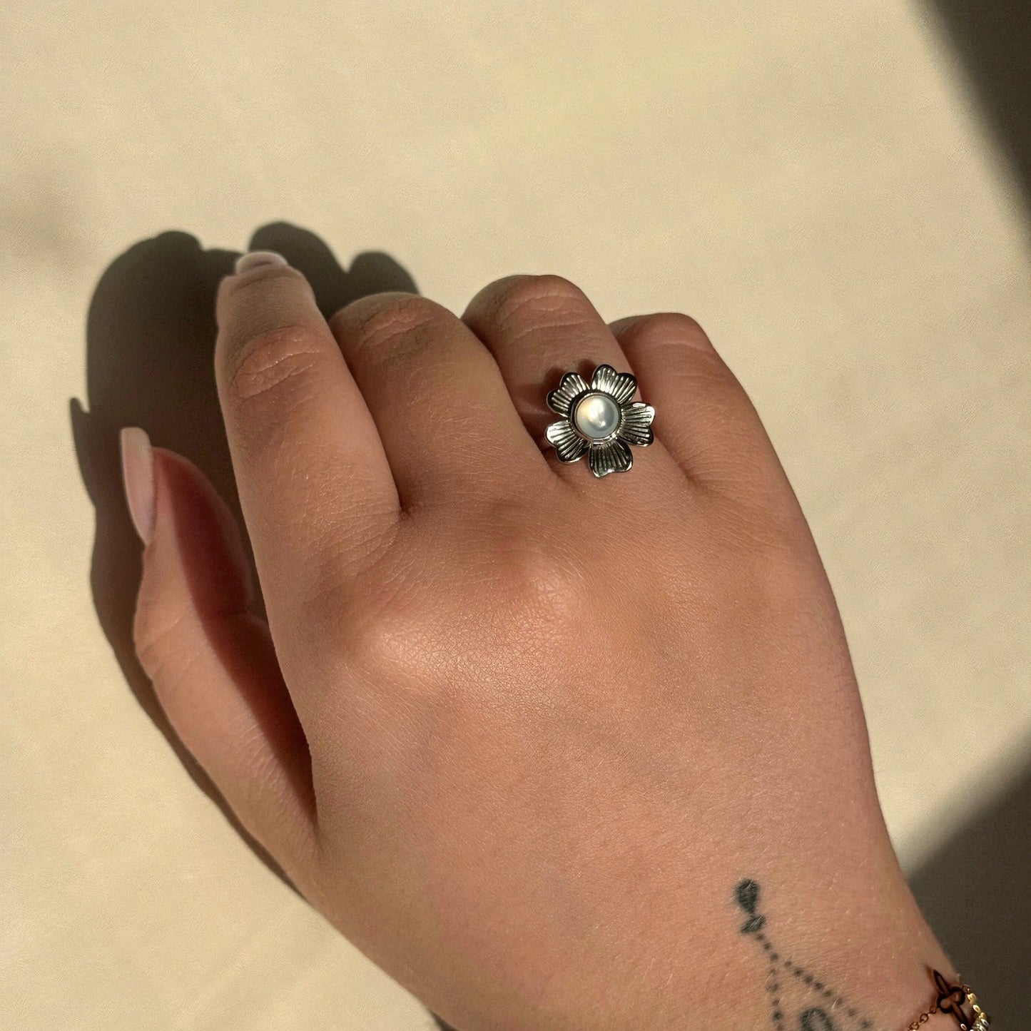 Pearl Bloom Statement Ring