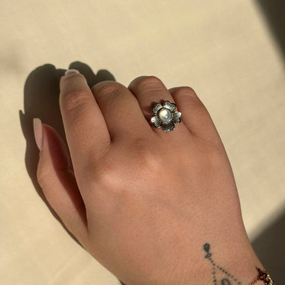 Pearl Bloom Statement Ring