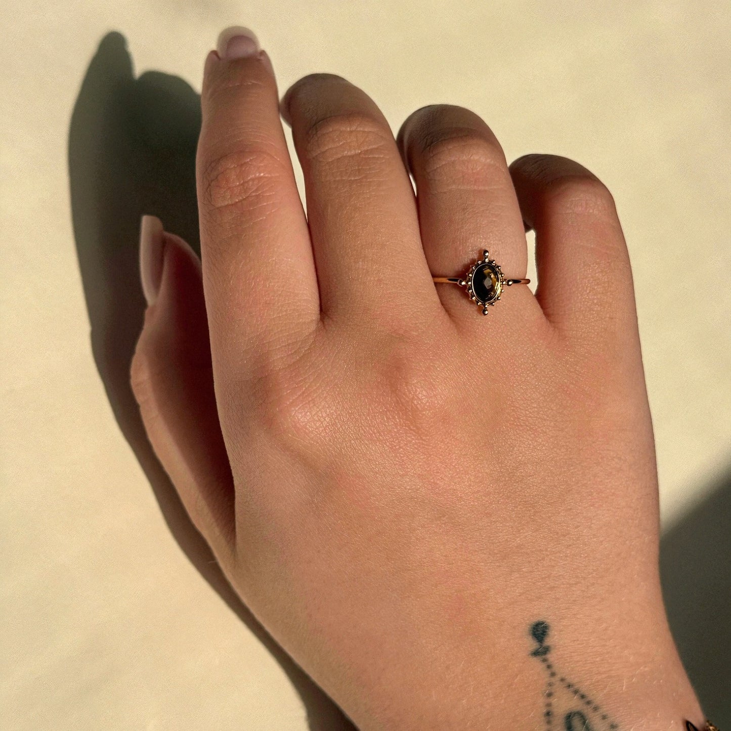 Vintage Oval Stone Ring