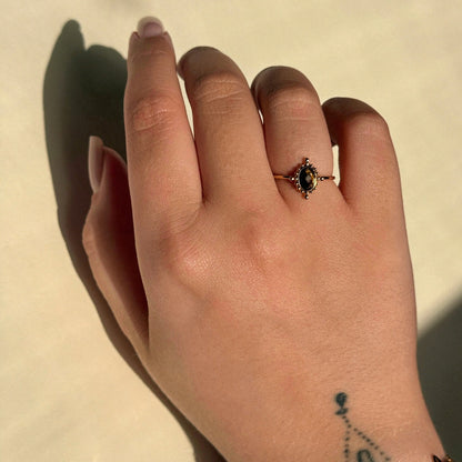 Vintage Oval Stone Ring