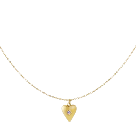 Birthstone Heart Ketting