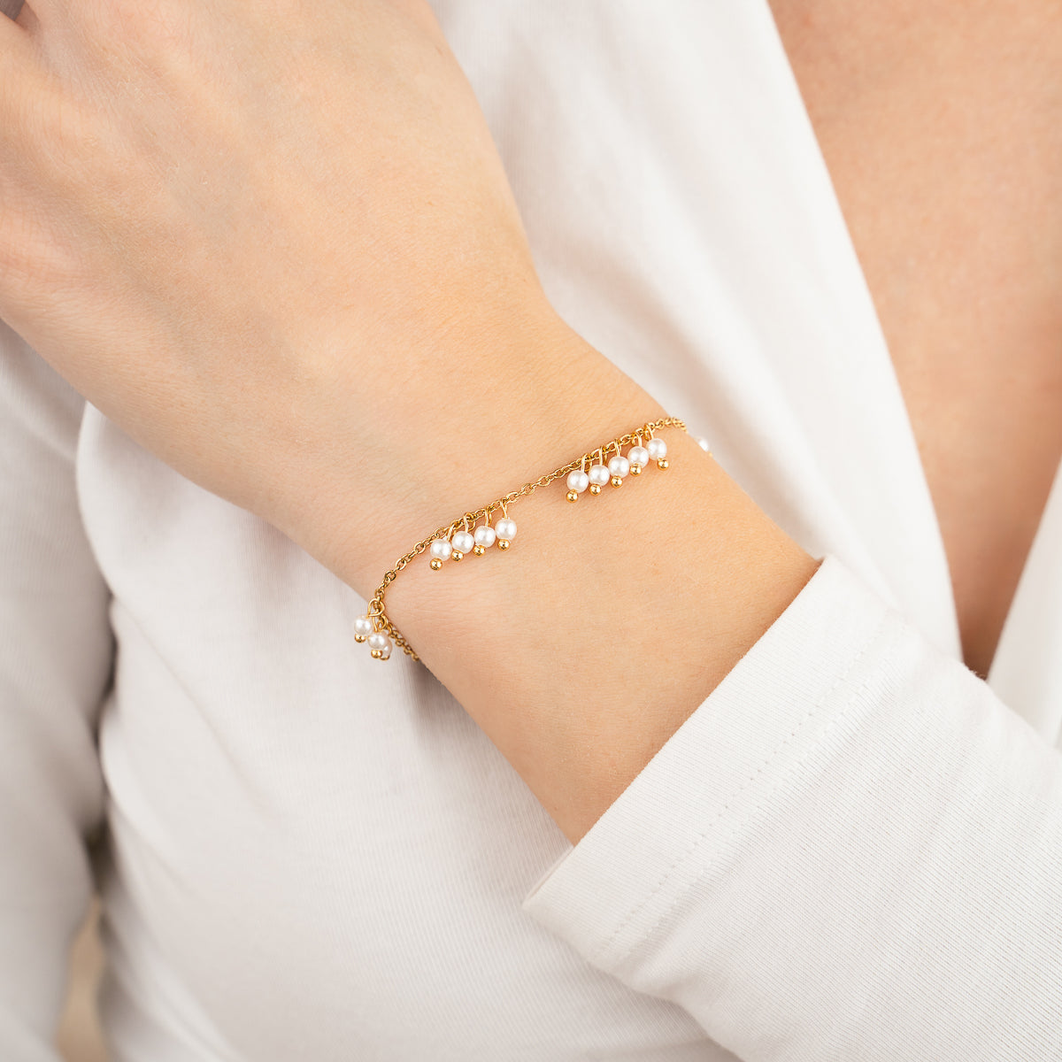 Pearl Drops Armband