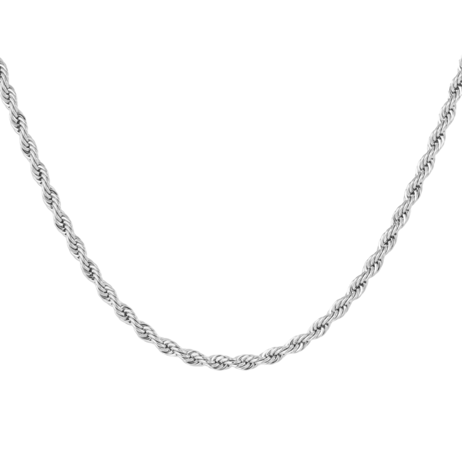 Rope Chain Ketting van roestvrijstaal met gedraaide schakels
