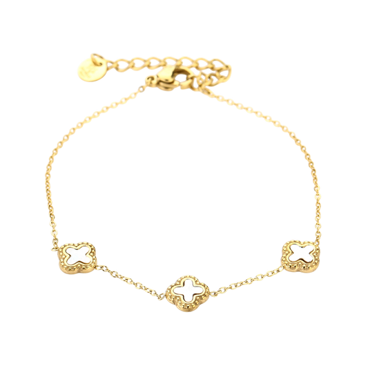Golden Clover Shine Armband