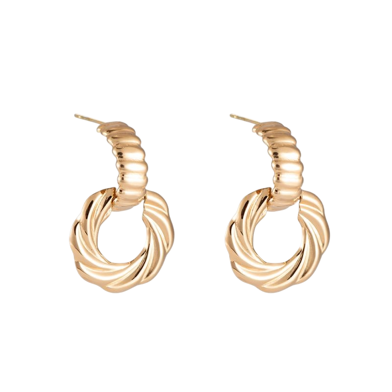 Twisted Drop Hoops