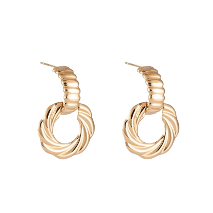 Twisted Drop Hoops