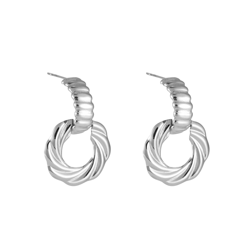 Twisted Drop Hoops