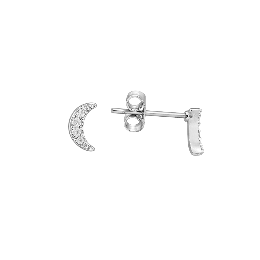 Moonlight Crescent Studs