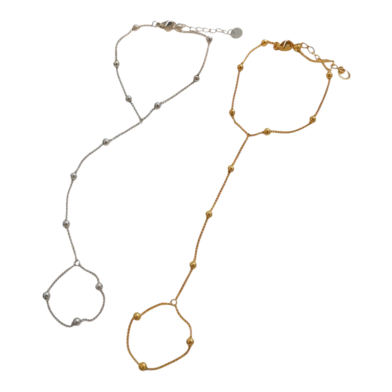 Minimal Beaded Hand Chain