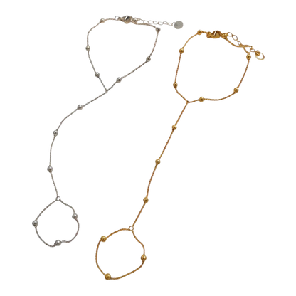 Minimal Beaded Hand Chain