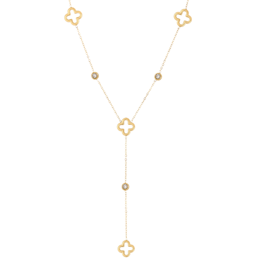 Y-Ketting met Klaverdetails