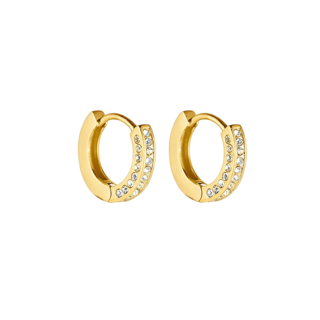 Crystal Glow Hoops