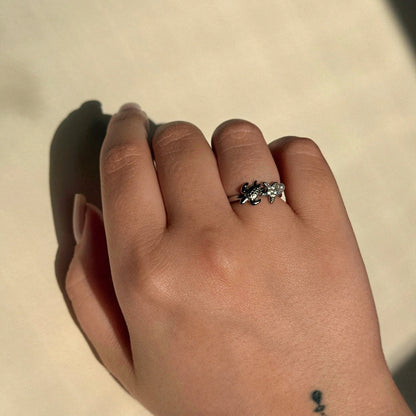 Ocean Pearl Turtle Ring